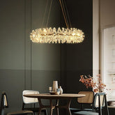 Modern Stylish Ring Crystal Chandelier 24" 32" 40"D